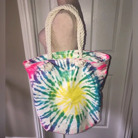 3/$20 Colourful Tie-Dye Tote Bag - Picture 2 of 4